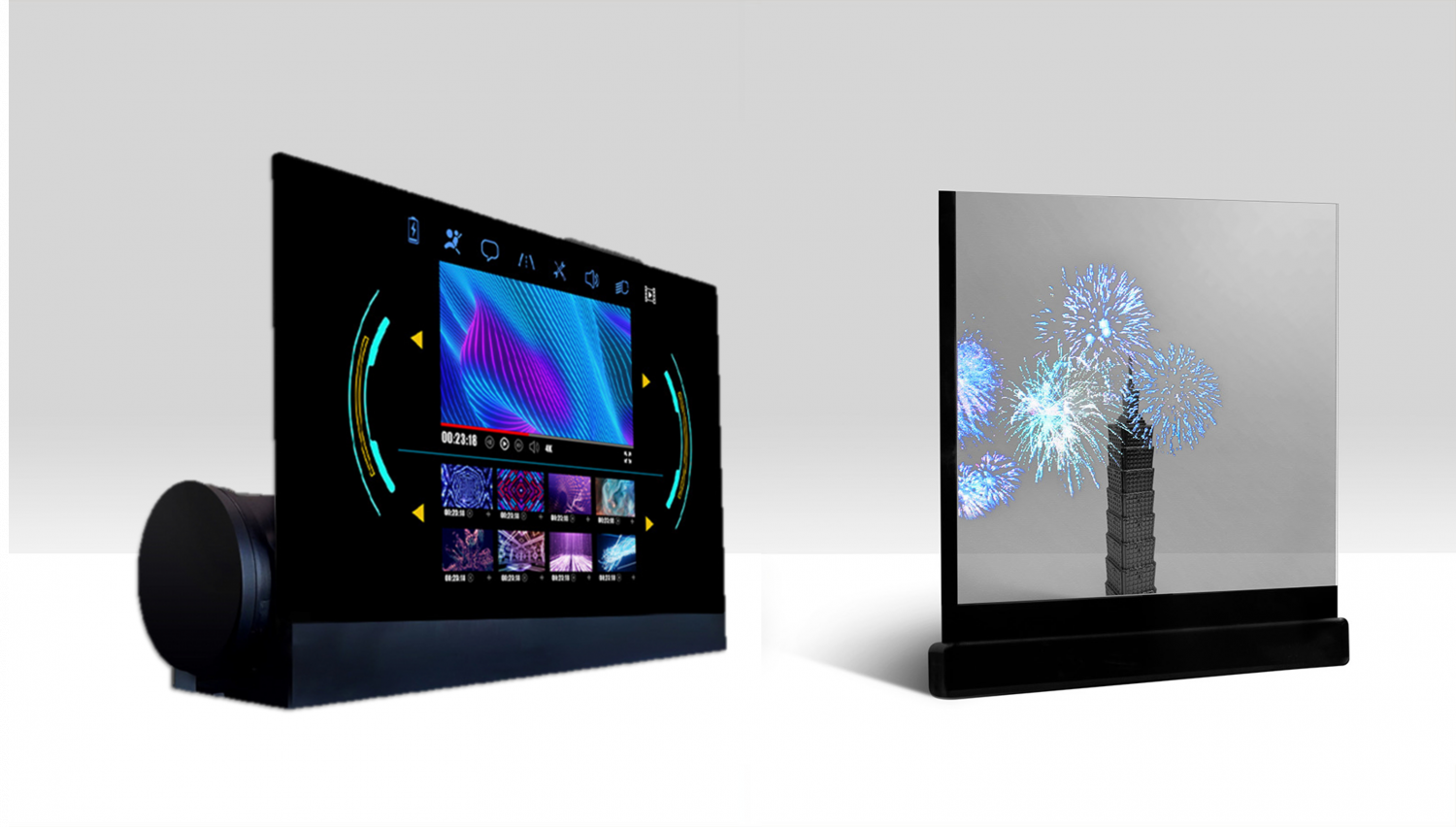 可卷式、折迭性、高透明